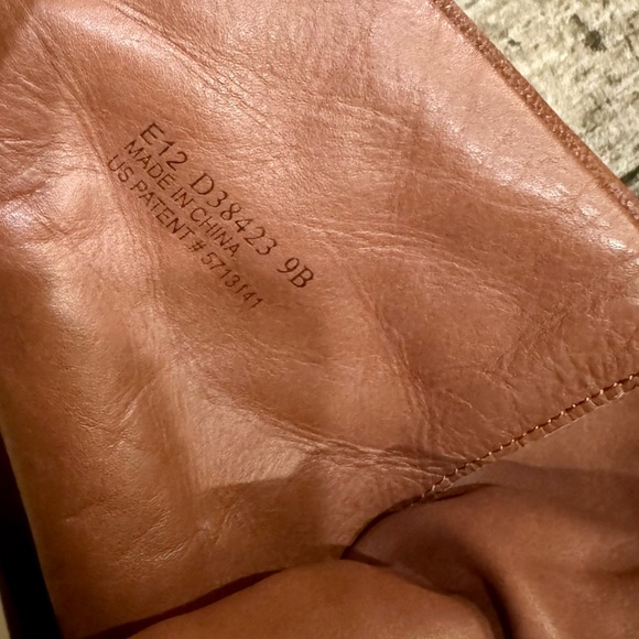 Cole Haan Nike Air carmel color leather ankle boots size 9b - Picture 7 of 8